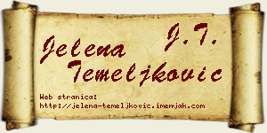 Jelena Temeljković vizit kartica